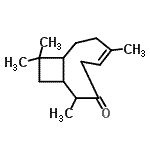 CAS 登录号：84963-19-9， (5Z)-2,6,10,10-四甲基双环[7.2.0]十一碳-5-烯-3-酮