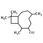 CAS 登录号：84963-20-2， 2,6,10,10-四甲基双环[7.2.0]十一烷-3-醇