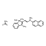 CAS#: 85005-76-1， 1,3,3-Trimethyl-2-[methyl(2-naphthyl)carbonohydrazonoyl]-3H-indolium acetate