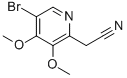 CAS 登录号：850349-70-1， (5-溴-3,4-二甲氧基-吡啶-2-基)-乙腈