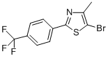 结构式 CAS# 850375-27-8, 5-溴-4-甲基-2-[4-(三氟甲基)苯基]-1,3-噻唑