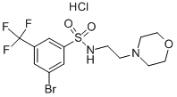CAS 登录号：850411-19-7， 3-溴-N-(2-吗啉-4-基-乙基)-5-三氟甲基-苯磺酰胺盐酸盐