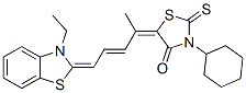 CAS 登录号：85049-99-6， 3-环己基-5-[4-(3-乙基苯并噻唑-2(3H)-亚基)-1-甲基丁-2-烯亚基]-2-硫酮噻唑烷-4-酮