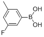 结构式 CAS# 850593-06-5, 3-氟-5-甲基苯硼酸