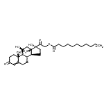 CAS#: 85068-43-5， 11,17-Dihydroxy-3,20-dioxopregn-4-en-21-yl 10-undecenoate
