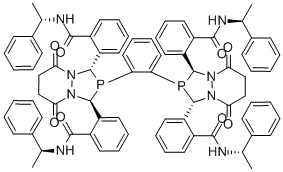 CAS#: 851770-14-4， 2,2',2'',2'''-[1,2-phenylenebis[(1S,3S)-tetrahydro-5,8-dioxo-1H-[1,2,4]diazaphospholo[1,2-a]pyridazine-2,1,3(3H)-triyl]]tetrakis[N-[(1S)-1-phenylethyl]-Benzamide