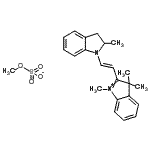 CAS 登录号：85187-86-6， 1,3,3-三甲基-2-[(E)-2-(2-甲基-2,3-二氢-1H-吲哚-1-基)乙烯基]-3H-吲哚鎓甲基硫酸盐