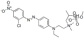 CAS 登录号：85187-97-9， [2-[[4-[(2-氯-4-硝基苯基)偶氮]苯基]乙胺]乙基](2-羟基丙基)二甲基铵硫酸甲酯盐
