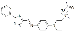 CAS 登录号：85187-99-1， [2-[乙基[4-[(3-苯基-1,2,4-噻二唑-5-基)偶氮]苯基]氨基]乙基]三甲基铵乙酸盐