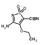 CAS 登录号：85194-90-7， 3-氨基-4-乙氧基-1,2-噻唑-5-甲腈1,1-二氧化物
