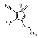 CAS 登录号：85194-91-8， 4-氨基-3-乙氧基-1,2-噻唑-5-甲腈1,1-二氧化物
