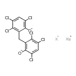 CAS 登录号：85204-37-1， 钾钠2,2'-亚甲基二(3,4,6-三氯苯酚)(1:1:1)