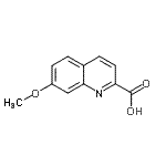 CAS 登录号：852402-71-2， 7-甲氧基-2-喹啉羧酸