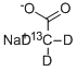 CAS 登录号：85355-10-8， 乙酸-2-13C-2-D3 钠盐