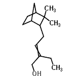 CAS 登录号：85392-41-2， 4-(3,3-二甲基双环[2.2.1]庚-2-基)-2-乙基-2-丁烯-1-醇