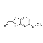 结构式 CAS# 854059-90-8, 5-甲氧基-1,3-苯并噻唑-2-甲醛