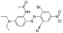 CAS 登录号：85414-41-1， N-[2-[(2-溴-6-氰基-4-硝基苯基)偶氮]-5-(二乙基氨基)苯基]乙酰胺