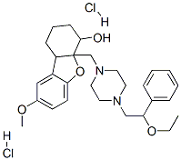 CAS 登录号：85418-66-2， 4a-[[4-(2-乙氧基-2-苯基-乙基)哌嗪-1-基]甲基]-8-甲氧基-2,3,4,9b-四氢-1H-二苯并呋喃-4-醇二盐酸盐