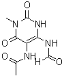 CAS 登录号:85438-96-6, 5-乙酰氨基-6-甲酰氨基-3-甲基尿嘧啶