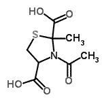 CAS 登录号：854473-66-8， 3-乙酰基-2-甲基-1,3-噻唑烷-2,4-二甲酸
