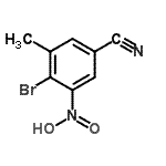 CAS 登录号：854627-73-9， 4-溴-3-甲基-5-硝基苯甲腈
