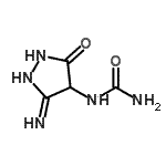 CAS 登录号：854700-16-6， 1-(3-亚氨基-5-氧代-4-吡唑烷基)脲