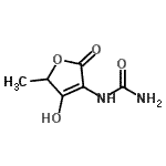 CAS 登录号：855457-64-6， 1-(4-羟基-5-甲基-2-氧代-2,5-二氢-3-呋喃基)脲
