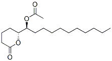 CAS 登录号：85551-39-9， (-)-(5R,6S)-6-乙酰氧基-5-十六内酯