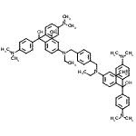 CAS 登录号：85586-74-9， {1,4-亚苯基二[亚甲基(乙基亚胺)(2-甲基-4,1-亚苯基)]}二{二[4-(二甲基氨基)苯基]甲醇}