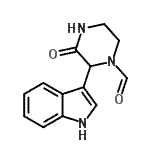 CAS 登录号：85607-53-0， 2-(1H-吲哚-3-基)-3-氧代-1-哌嗪甲醛