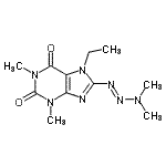 CAS 登录号：85609-79-6， 8-[(1E)-3,3-二甲基-1-三氮烯-1-基]-7-乙基-1,3-二甲基-3,7-二氢-1H-嘌呤-2,6-二酮