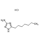 CAS 登录号：85631-72-7， 5-庚基-1H-1,2,4-三唑-3-胺盐酸盐(1:1)