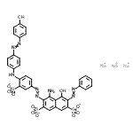 CAS 登录号：85631-90-9， 三钠4-氨基-5-羟基-3-{[4-({4-[(4-羟基苯基)偶氮]苯基}氨基)-3-磺酸苯基]偶氮}-6-(苯基偶氮)-2,7-萘二磺酸酯