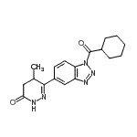 CAS 登录号：85634-51-1， 6-[1-(环己基羰基)-1H-苯并三唑-5-基]-5-甲基-4,5-二氢-3(2H)-哒嗪酮