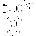 CAS 登录号：85668-74-2， 1,1'-(3-乙基-5-甲基-3,4-庚烷二基)二[4-(2-甲基-2-丙基)苯]