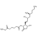 CAS 登录号：85679-51-2， 甲基7-{(1R,2R,3R)-3-羟基-2-[(1E,3R,5S)-3-羟基-5-甲基-1-壬烯-1-基]-5-氧代环戊基}-6-氧代庚酸酯