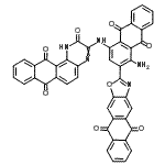CAS 登录号：85702-63-2， 3-{[4-氨基-3-(5,10-二氧代-5,10-二氢蒽并[2,3-d][1,3]恶唑-2-基)-9,10-二氧代-9,10-二氢-1-蒽基]氨基}萘并[2,3-f]喹喔啉-2,7,12(1H)-三酮