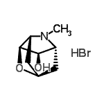 CAS 登录号：85717-60-8， (1R,3S,4R,5R,7R)-6-甲基-2-氧杂-6-氮杂三环[3.3.1.0<sup>3,7</sup>]壬烷-4-醇氢溴酸盐(1:1)