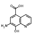 CAS 登录号：857208-23-2， 7-氨基-8-羟基-5-喹啉羧酸