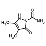 CAS 登录号：857220-41-8， 3,4-二甲基-5-氧代-2,5-二氢-1H-吡唑-1-甲酰胺