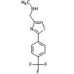 CAS#: 857284-26-5， N-Methyl-1-{2-[4-(trifluoromethyl)phenyl]-1,3-thiazol-4-yl}methanamine