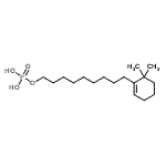 CAS 登录号：85733-82-0， 9-(6,6-二甲基-1-环己烯-1-基)壬基二氢磷酸酯