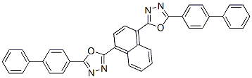 CAS 登录号：85765-06-6， 2,2'-(1,4-萘二基)二[5-[1,1'-联苯]-4-基-1,3,4-恶二唑