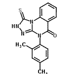 CAS 登录号：85772-36-7， 4-(2,4-二甲基苯基)-1-硫代-2,4-二氢[1,2,4]三唑并[4,3-a]喹唑啉-5(1H)-酮