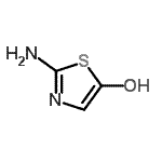 结构式 CAS# 857969-56-3, 2-氨基-1,3-噻唑-5-醇