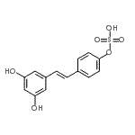 CAS#: 858187-19-6， 4-[(E)-2-(3,5-Dihydroxyphenyl)vinyl]phenyl hydrogen sulfate