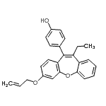 CAS 登录号：85850-85-7， 4-[7-(烯丙氧基)-11-乙基二苯并o[b,f]氧杂卓-10-基]苯酚
