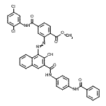 CAS#: 85851-57-6， Methyl 2-[(3-{[4-(benzoylamino)phenyl]carbamoyl}-2-hydroxy-1-naphthyl)diazenyl]-4-[(2,5-dichlorophenyl)carbamoyl]benzoate