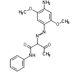 CAS 登录号：85851-59-8， 2-[(4-氨基-2,5-二甲氧基苯基)偶氮]-3-氧代-N-苯基丁酰胺