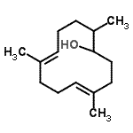CAS 登录号：85866-12-2， (4E,8E)-4,8,12-三甲基-4,8-环十二碳二烯-1-醇